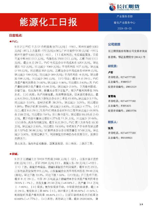 能源化工日报