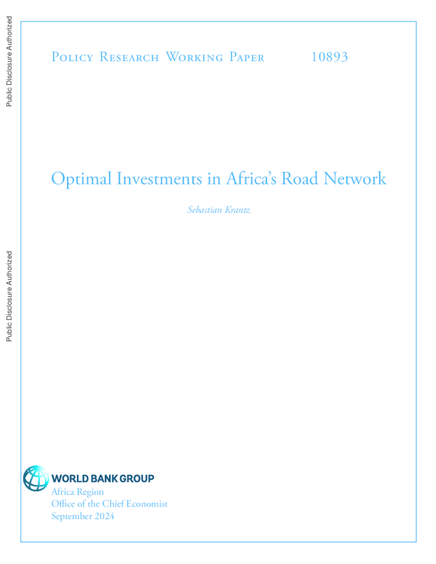 Optimal Investments in Africa’s Road Network