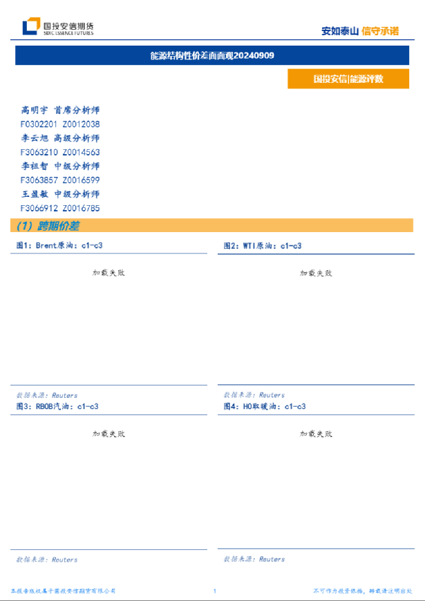 能源结构性价差面面观