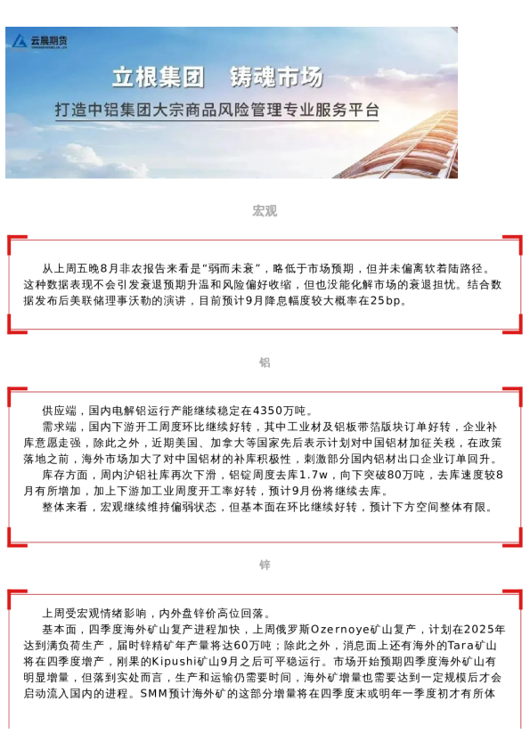 云晨周度行情解析 | 20240909