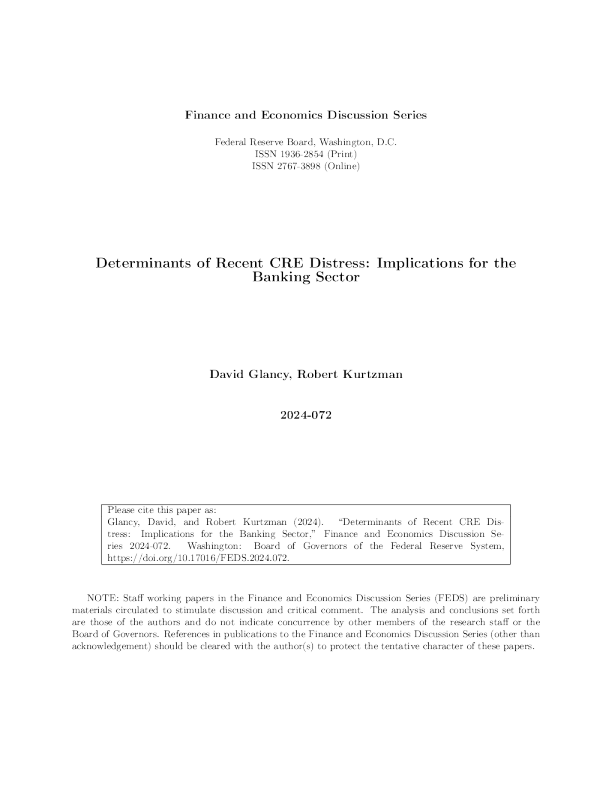 The recent Federal Reserve decisions regarding the CRE turmoil: impact on the banking industry