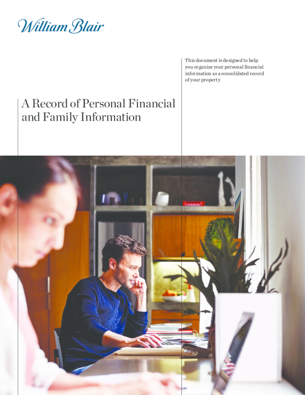 个人财务和家庭信息记录
