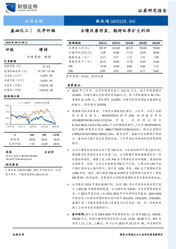 业绩改善明显，期待旺季扩大利润