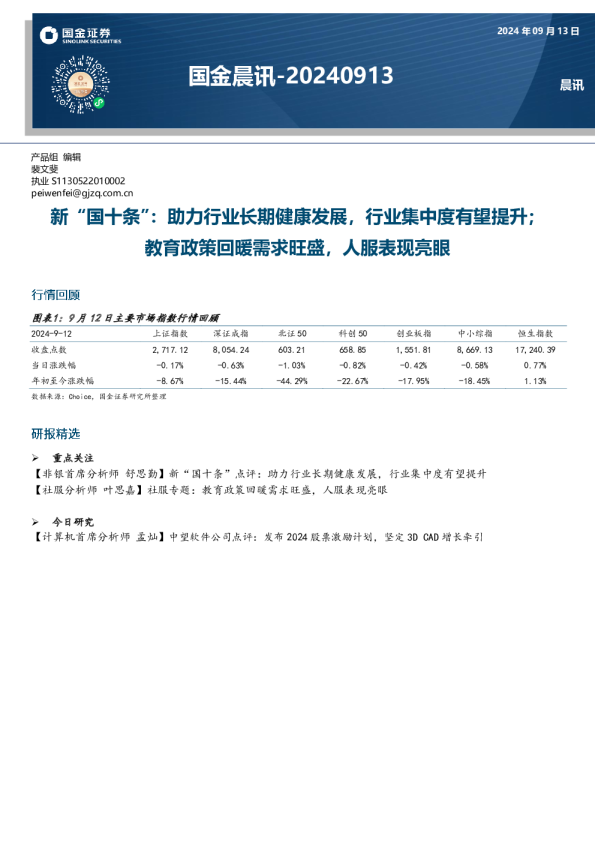 国金晨讯
