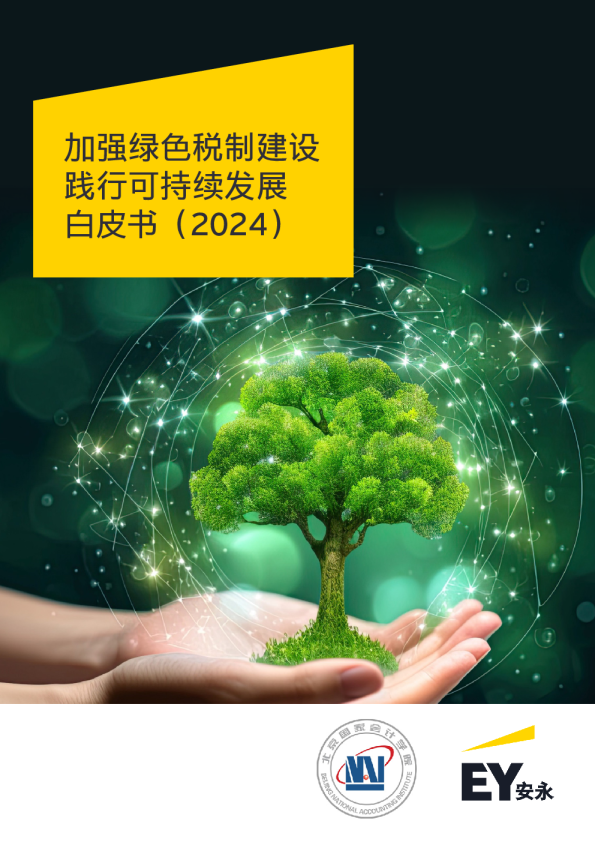 加强绿色税制建设践行可持续发展白皮书（2024）