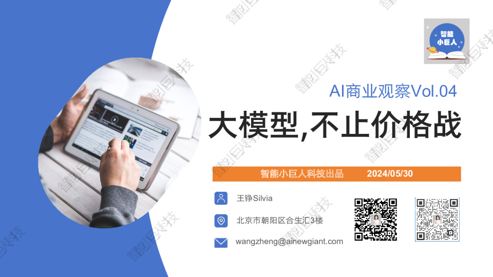 AI商业观察系列大模型，不止价格战