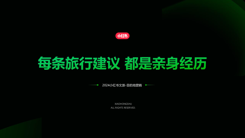 2024小红书目的地赛道营销通案