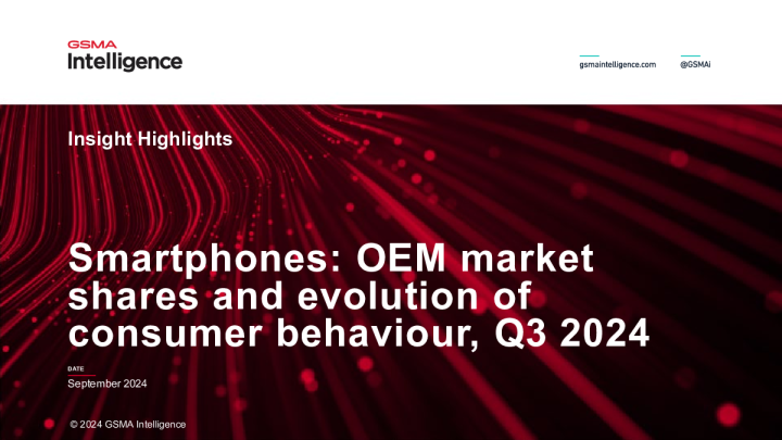 洞察亮点——智能手机：2024年第三季度OEM市场份额与消费者行为演变