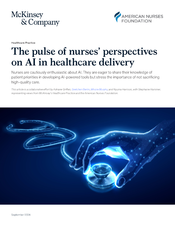 护士对 AI 在医疗保健服务中的观点的脉搏