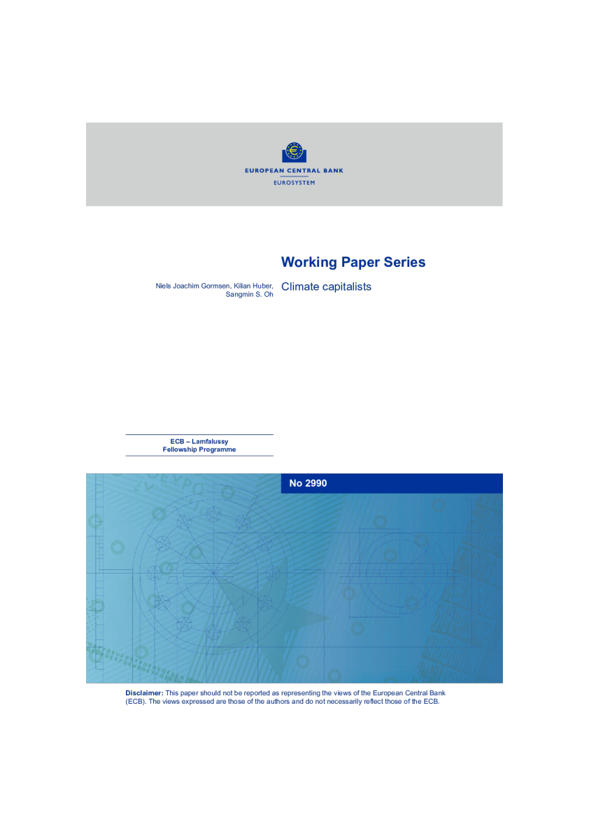 欧洲央行气候资本家