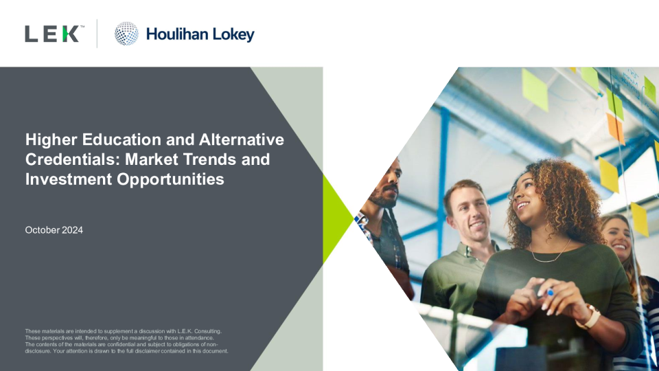 2024高等教育与替代性证书的市场趋势与投资机遇研究报告