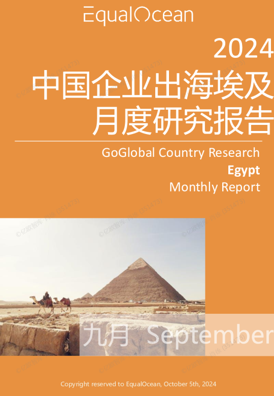 出海国别月报-埃及（2024.09)