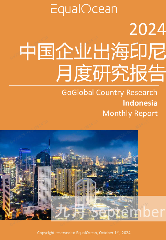 出海国别月报-印尼（2024.09)