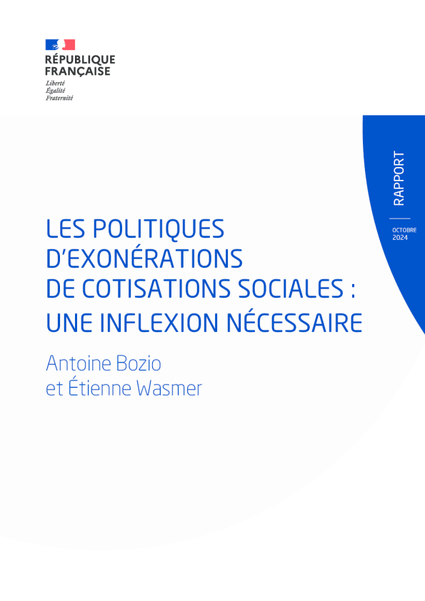 Mission Bozio-Wasmer | Les politiques d'exonérations de cotisations sociales : une inflexion nécessaire 