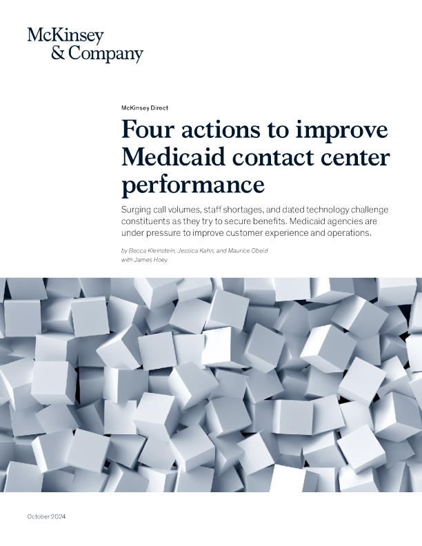 改善 Medicaid 联络中心绩效的四项行动