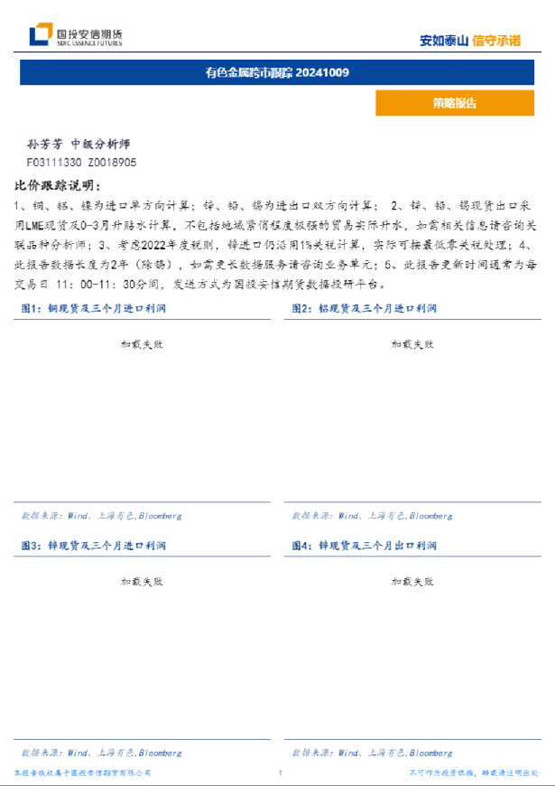 有色金属跨市跟踪