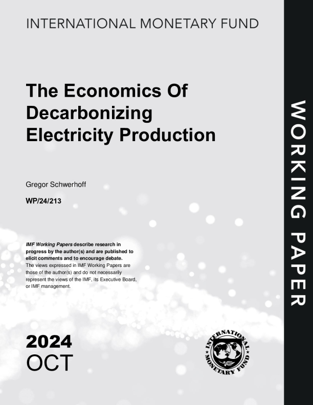 电力生产脱碳的经济学（英）2024