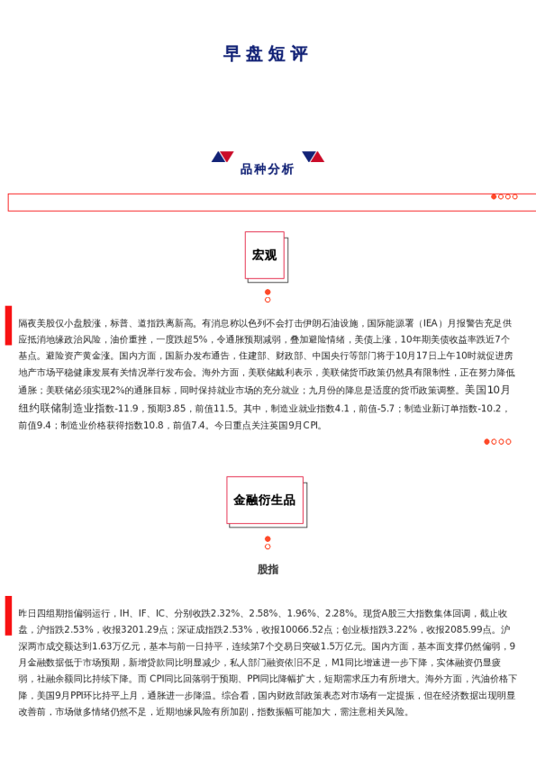 上海中期期货——早盘策略20241016