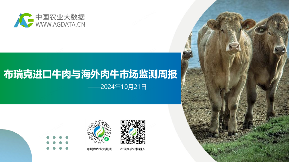 进口牛肉与海外肉牛市场监测周报（20241021）：阿根廷8月份牛肉出口量超过7.0万吨