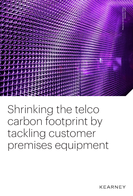 通过解决客户驻地设备问题来减少电信公司的碳足迹