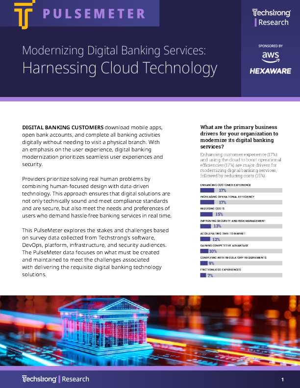 PulseMeter 报告 ： 基于云的数字银行服务现代化