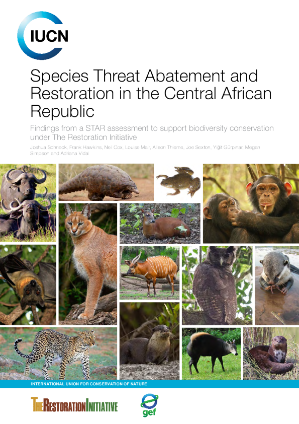 中非共和国减少和恢复物种威胁