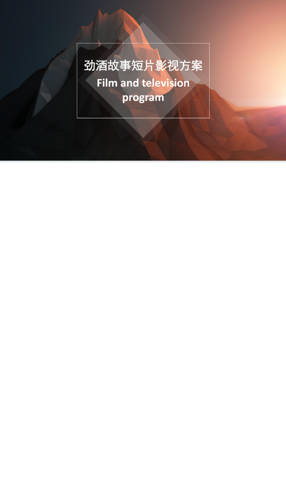 劲酒宣传片影视方案