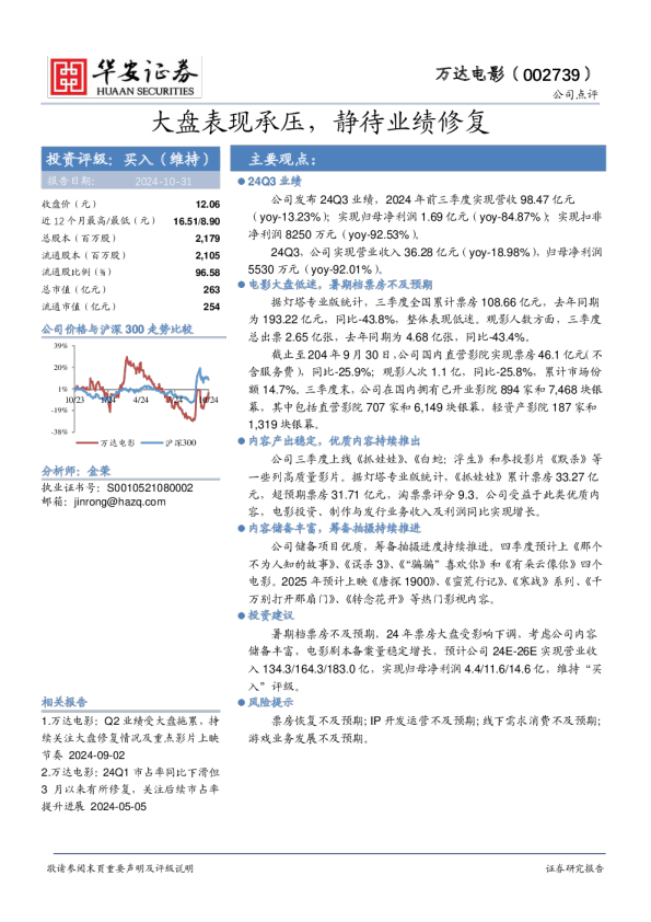 大盘表现承压，静待业绩修复