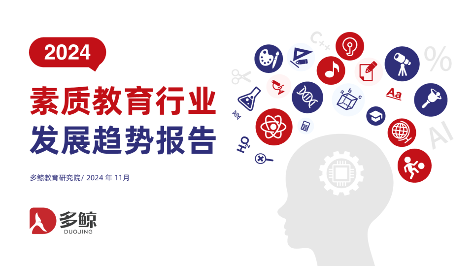 2024年素质教育行业发展趋势报告
