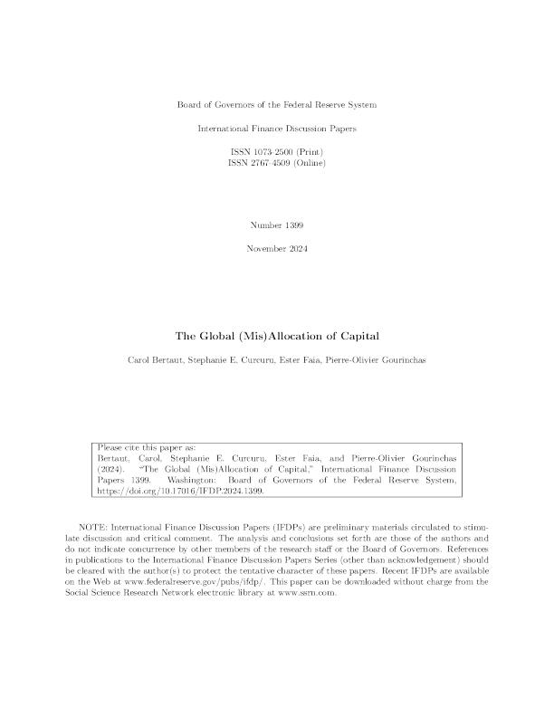 美联储全球（错误）资本配置