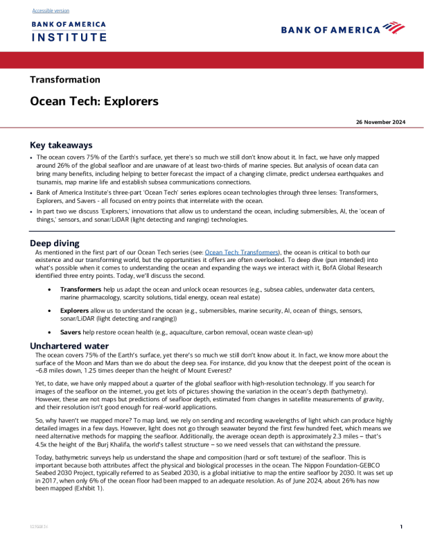 海洋技术 ： 探险家