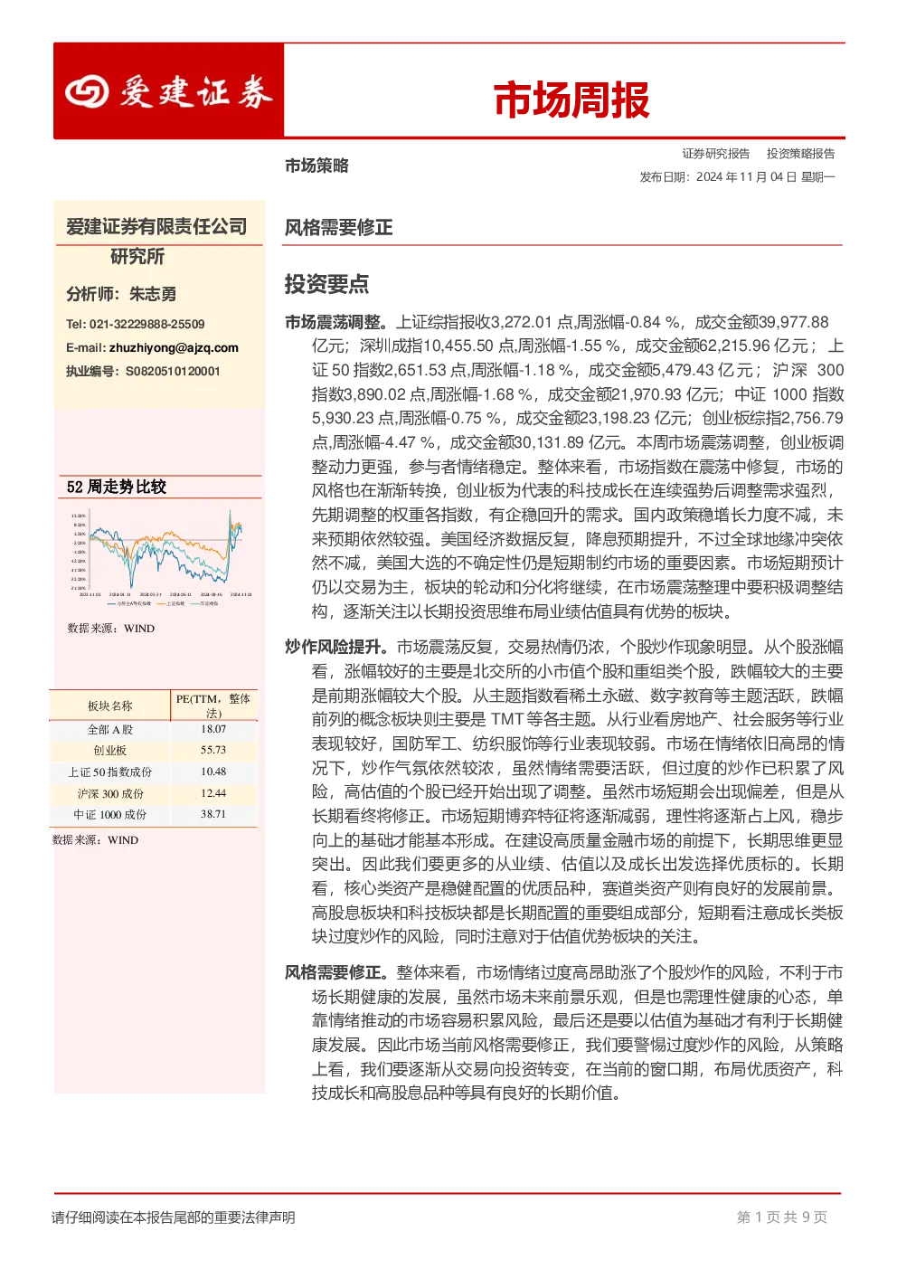市场周报：风格需要修正