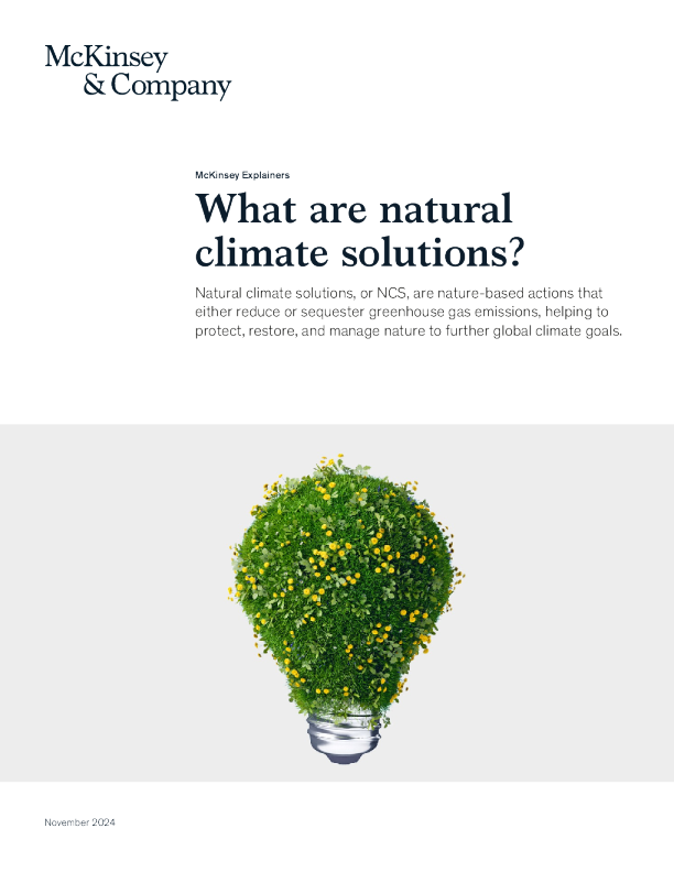 什么是自然气候解决方案 ？