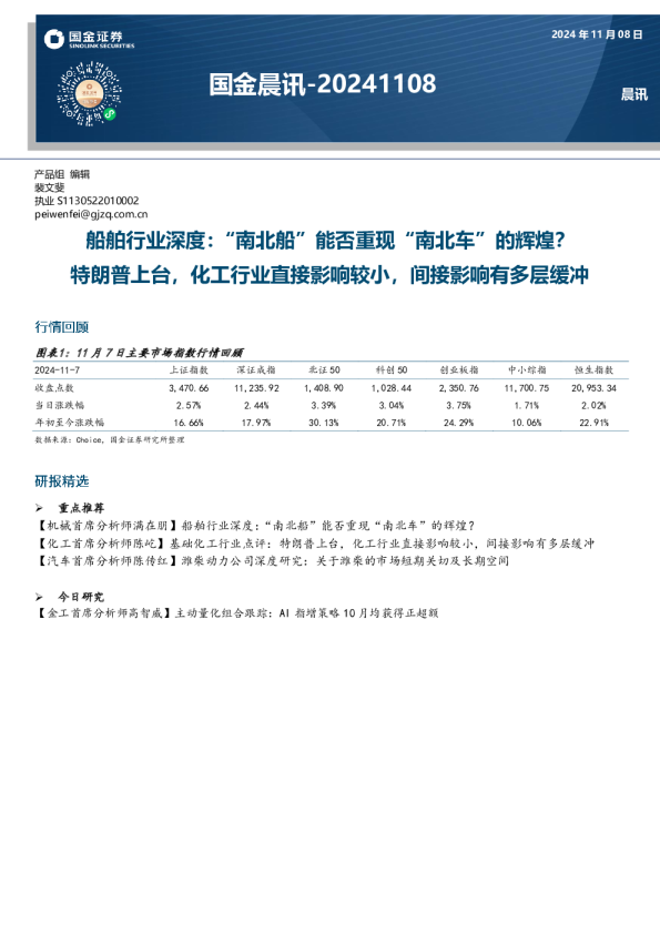 国金晨讯