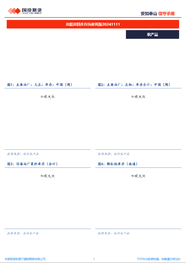 油脂油料库存压榨周报