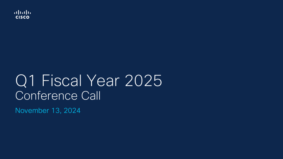 2025 财年第一季度电话会议