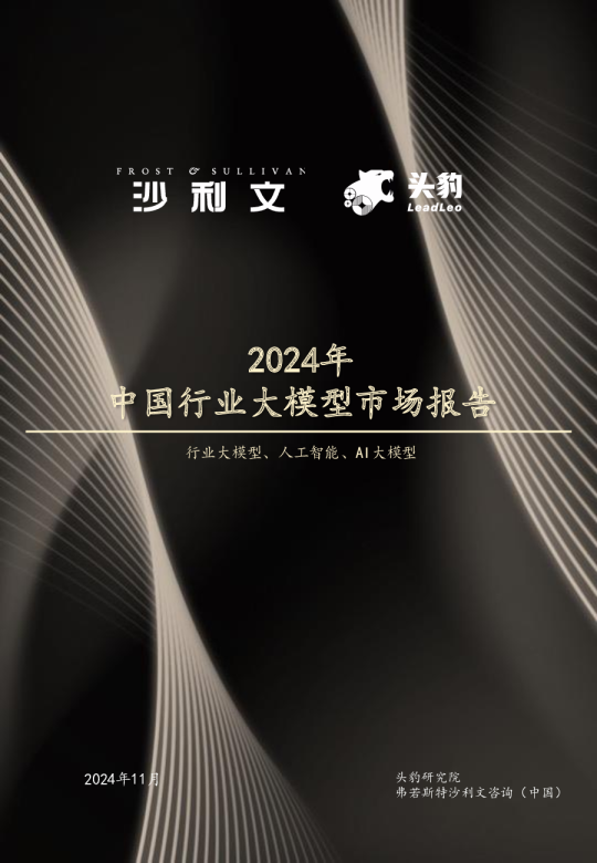 2024年中国行业大模型市场报告
