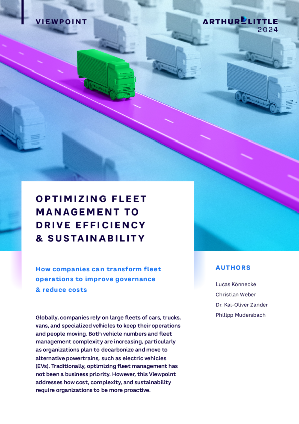 优化车队管理以提高效率和可持续性