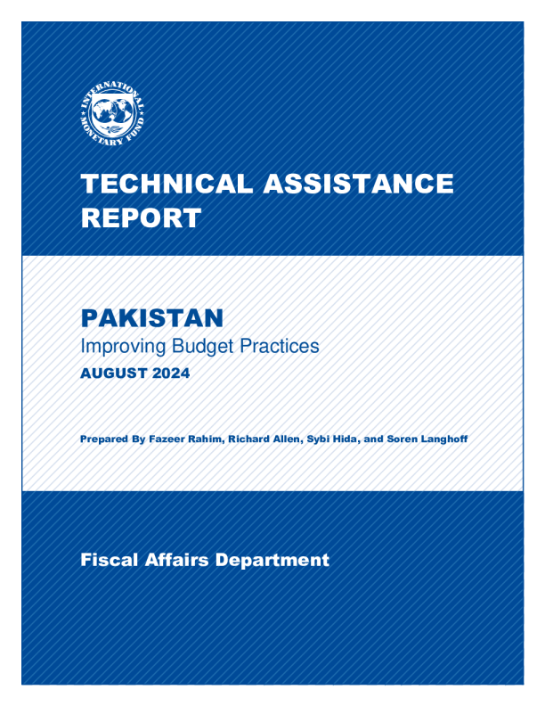 巴基斯坦：技术援助报告——改善预算实践