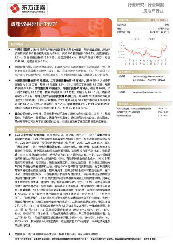 政策效果延续性较好