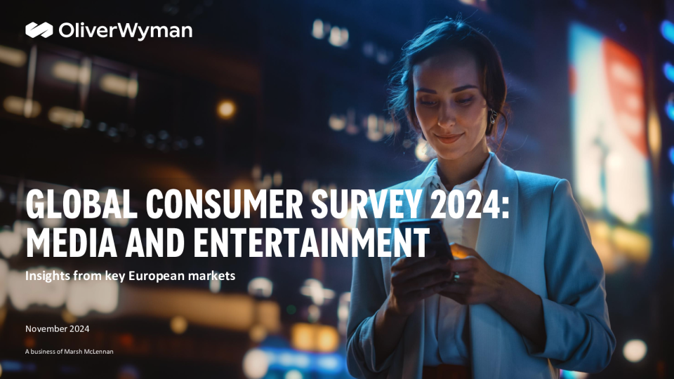 欧洲视频订阅进入稳定市场阶段