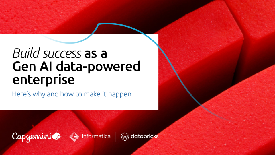 打造成功的Gen AI数据驱动型企业