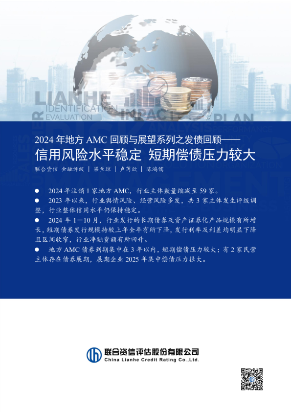 2024年地方AMC回顾与展望系列之发债回顾—— 信用风险水平稳定 短期偿债压力较大