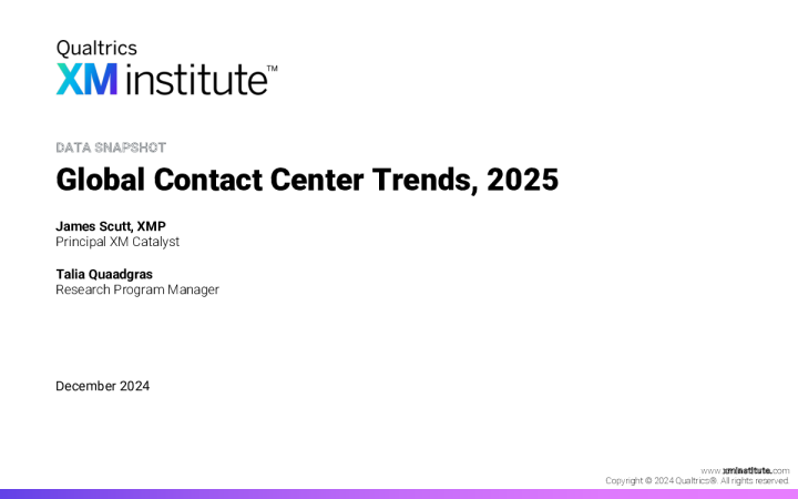 2025 年全球联络中心趋势