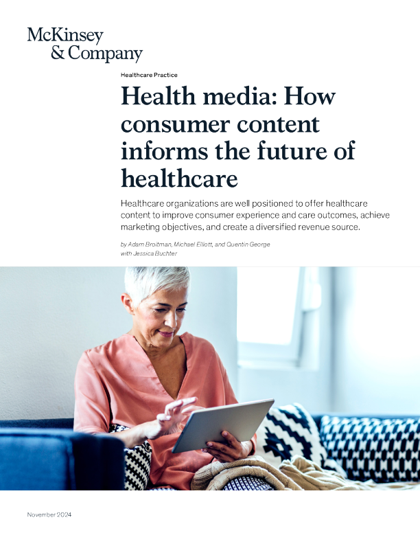 健康媒体 ： 消费者内容如何告知医疗保健的未来