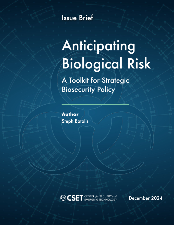 预测生物风险 ： 战略生物安全政策工具包