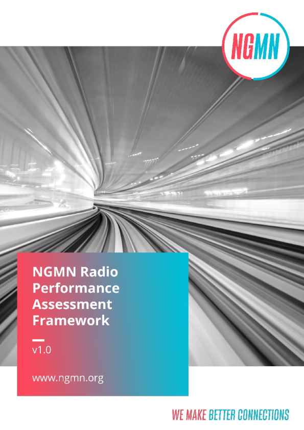 NGMN 无线电性能评估框架