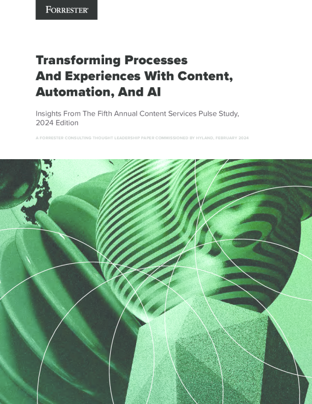 2025 年数字内容管理扭结 ： Forrester 转变流程以内容、自动和人工智能能方面的经验分享报告
