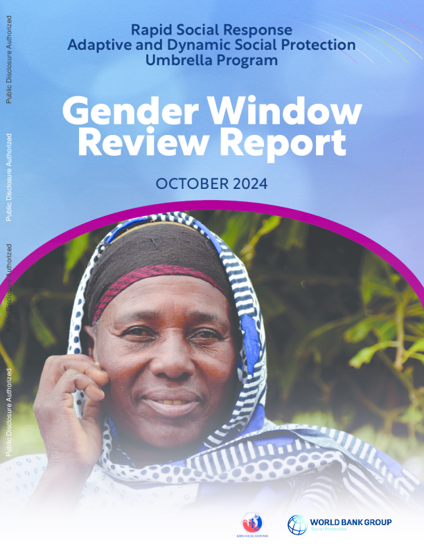 快速社会反应适应性和动态社会保护伞计划 - 性别窗口审查报告