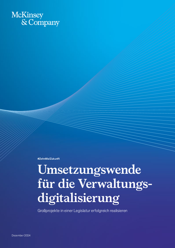 数字化转型以实现行政领域的重大项目——在立法期内成功推动大型项目 | 德国